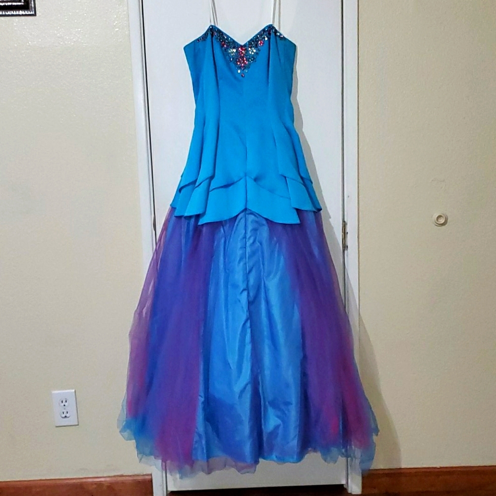 Blue & Purple Prom Dress